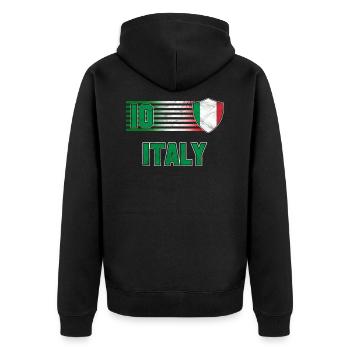 Italie - Veste à capuche bio Premium Unisexe - noir - Dos - Nico (187cm)