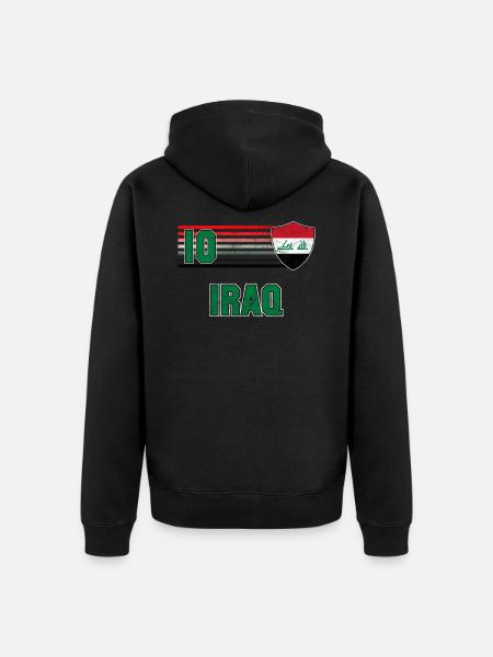 Iraq - Unisex Premium Organic Zip Hoodie - black