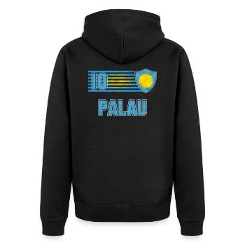 Palau - Veste à capuche bio Premium Unisexe - noir - Dos - Nico (187cm)
