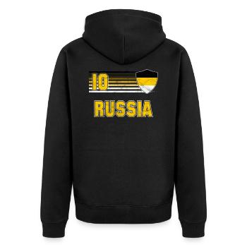 Empire russe - Veste à capuche bio Premium Unisexe - noir - Dos - Nico (187cm)