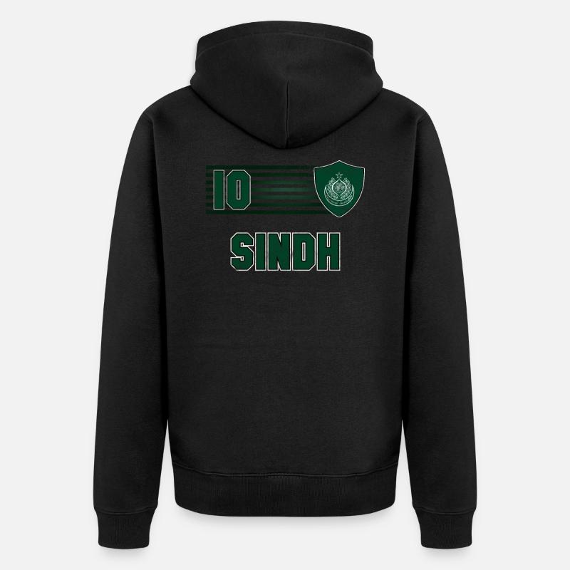 Sindh - Veste à capuche bio Premium Unisexe - noir