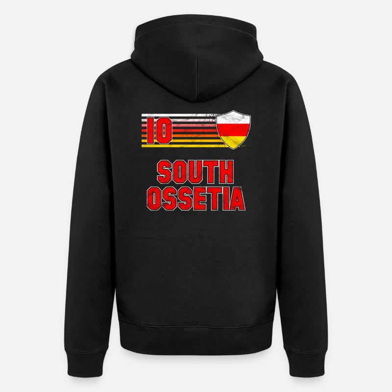 Ossétie du Sud - Veste à capuche bio Premium Unisexe - noir