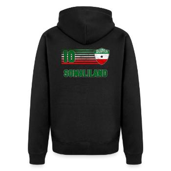 Somaliland - Veste à capuche bio Premium Unisexe - noir - Dos - Nico (187cm)