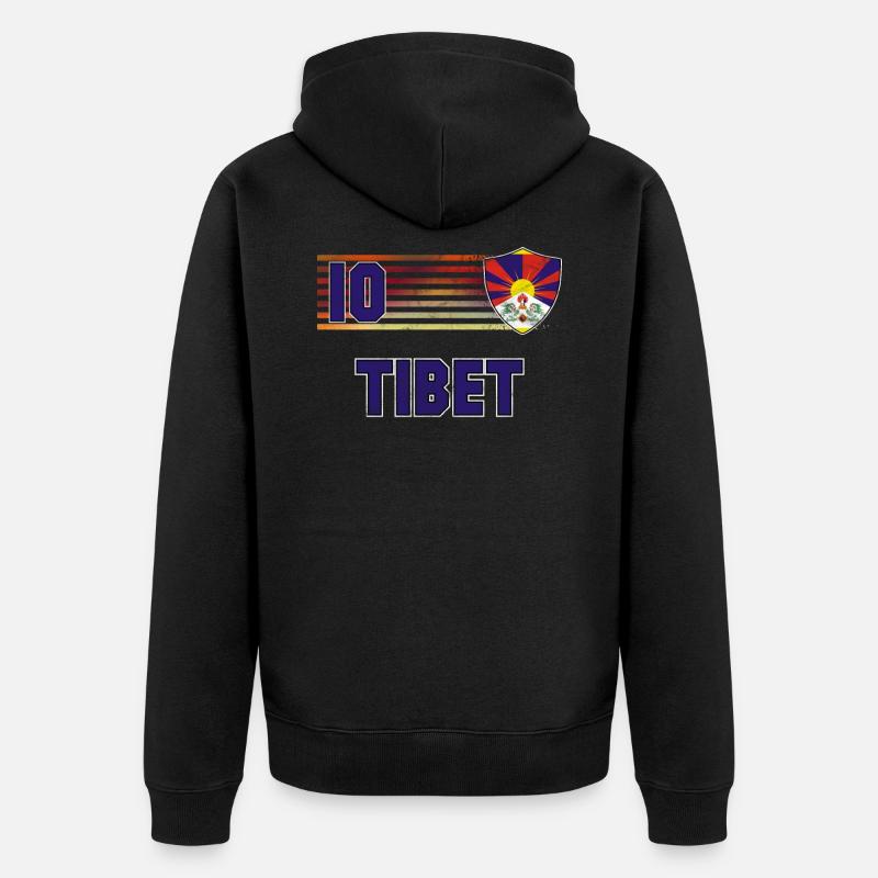 Tibet - Veste à capuche bio Premium Unisexe - noir