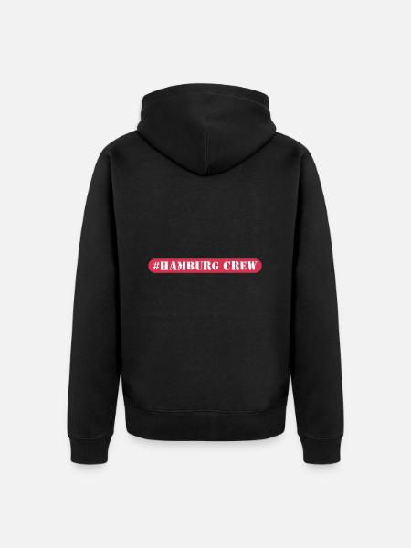 Hamburg Crew - Unisex Premium Organic Zip Hoodie - black