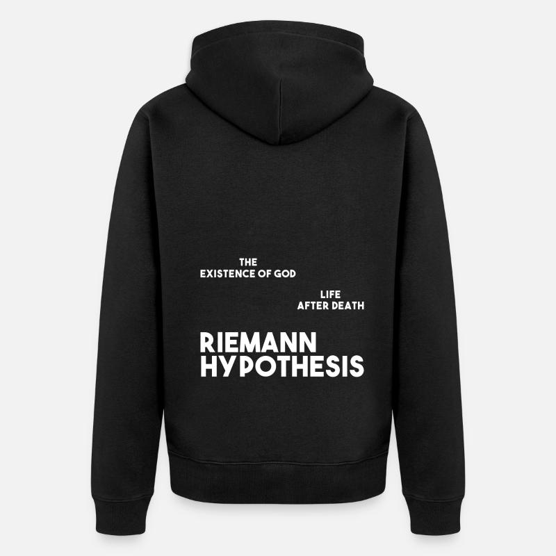 Mathematik Geschenk Nerd Lehrer Mathelehrer Mathe - Unisex Premium Bio Zip Hoodie - Schwarz