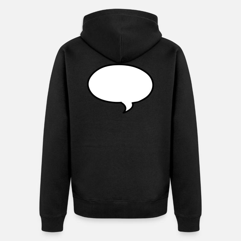 Bulles Speech bubble bulle - Veste à capuche bio Premium Unisexe - noir
