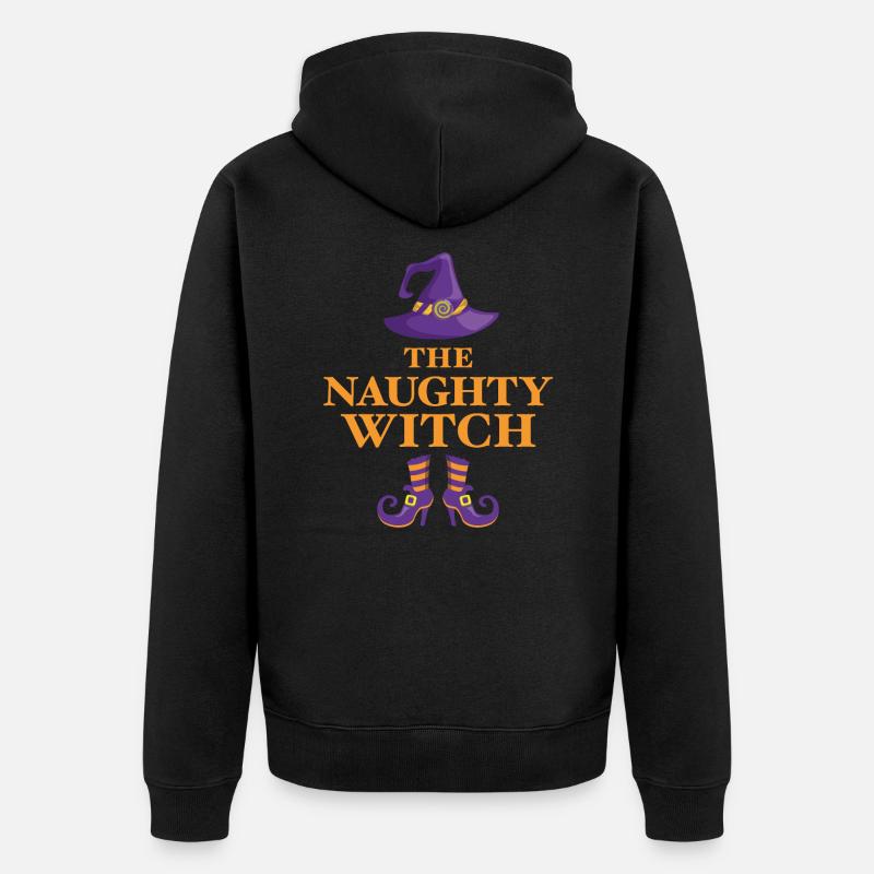 La méchante sorcière - Veste à capuche bio Premium Unisexe - noir