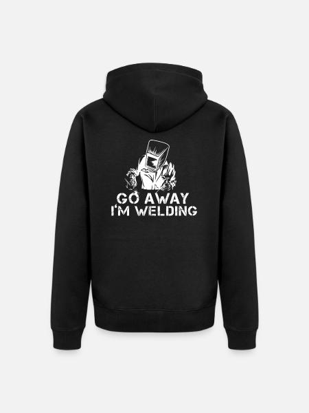 welder - Unisex Premium Organic Zip Hoodie - black