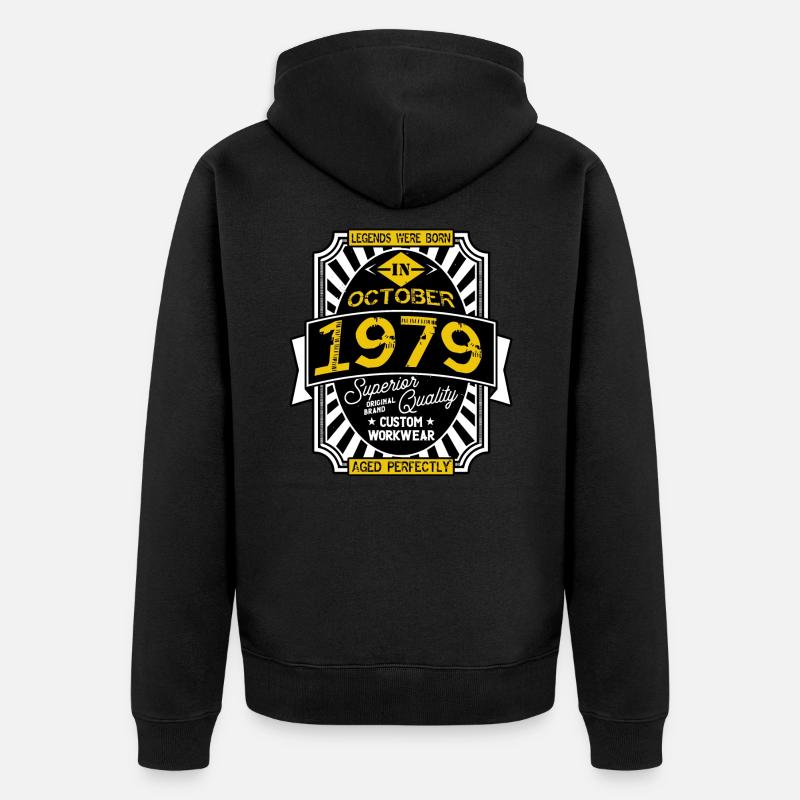 1979 OCTOBER - Veste à capuche bio Premium Unisexe - noir