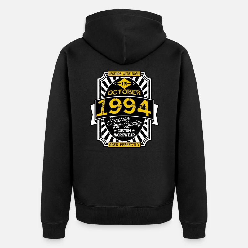 1994 OCTOBER - Veste à capuche bio Premium Unisexe - noir