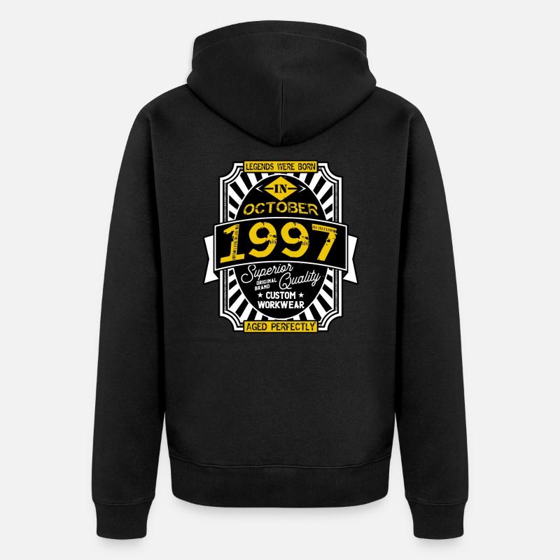 1997 OCTOBER - Veste à capuche bio Premium Unisexe - noir