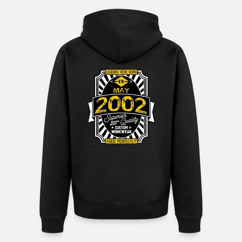 2002 MAY - Veste à capuche bio Premium Unisexe - noir
