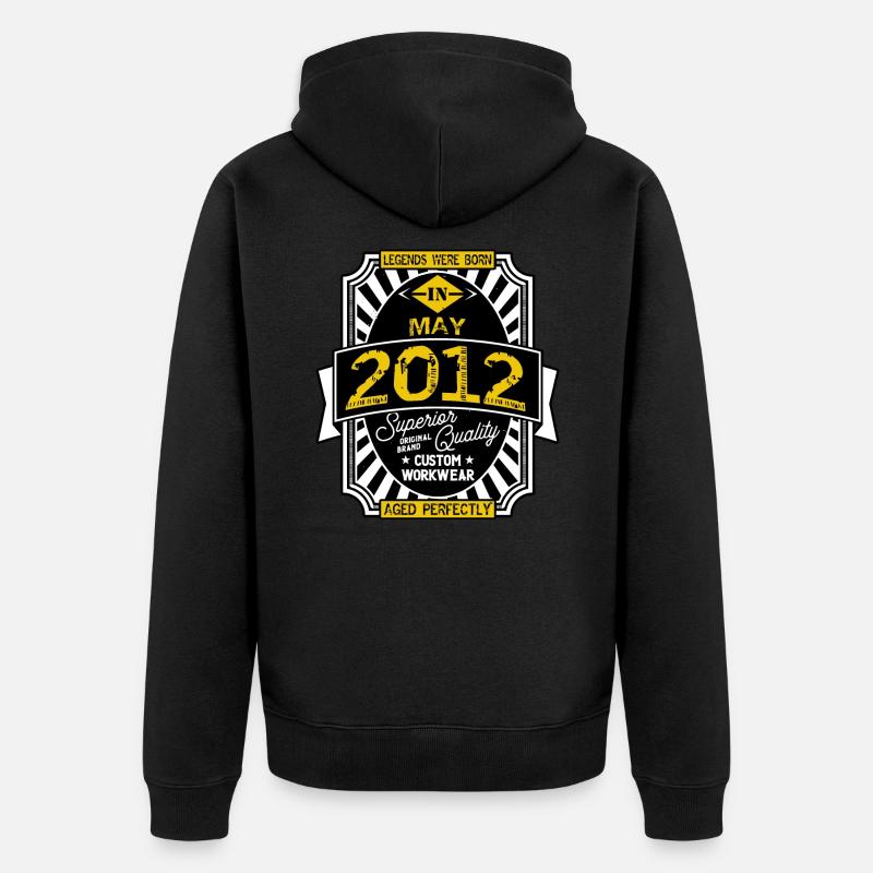 2012 MAY - Veste à capuche bio Premium Unisexe - noir