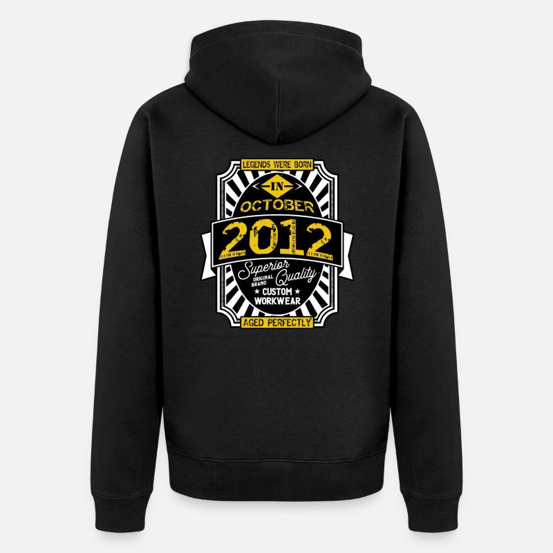 2012 OCTOBER - Veste à capuche bio Premium Unisexe - noir