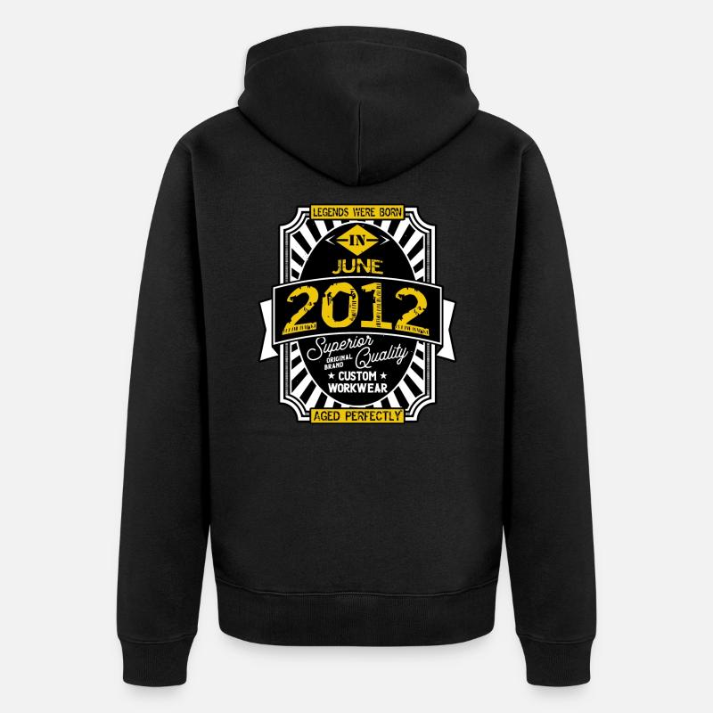 2012 JUNE - Veste à capuche bio Premium Unisexe - noir
