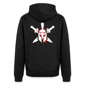 Design spartiate - Veste à capuche bio Premium Unisexe - noir - Dos - Nico (187cm)