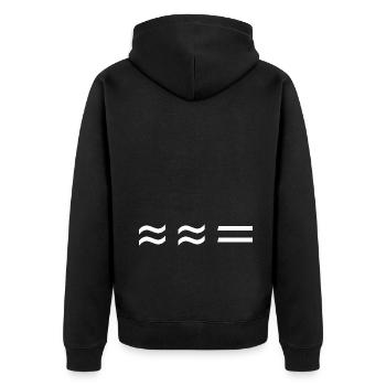 Math gift nerd teacher math teacher math - Unisex Premium Organic Zip Hoodie - black - Back - Nico (187cm)