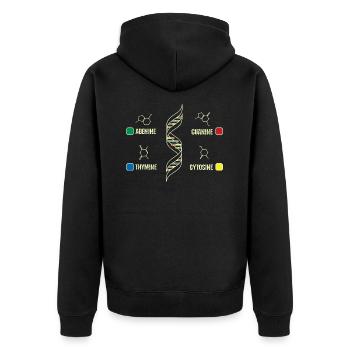 Biochimiste de l'ADN - Veste à capuche bio Premium Unisexe - noir - Dos - Nico (187cm)