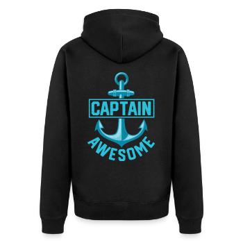 Capitaine - Veste à capuche bio Premium Unisexe - noir - Dos - Nico (187cm)