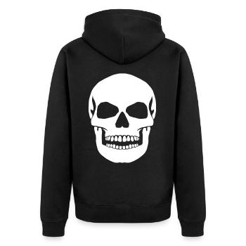 Gros crâne - Veste à capuche bio Premium Unisexe - noir - Dos - Nico (187cm)