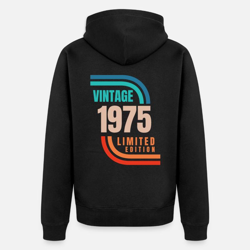 édition limitée millésime 1975 - Veste à capuche bio Premium Unisexe - noir