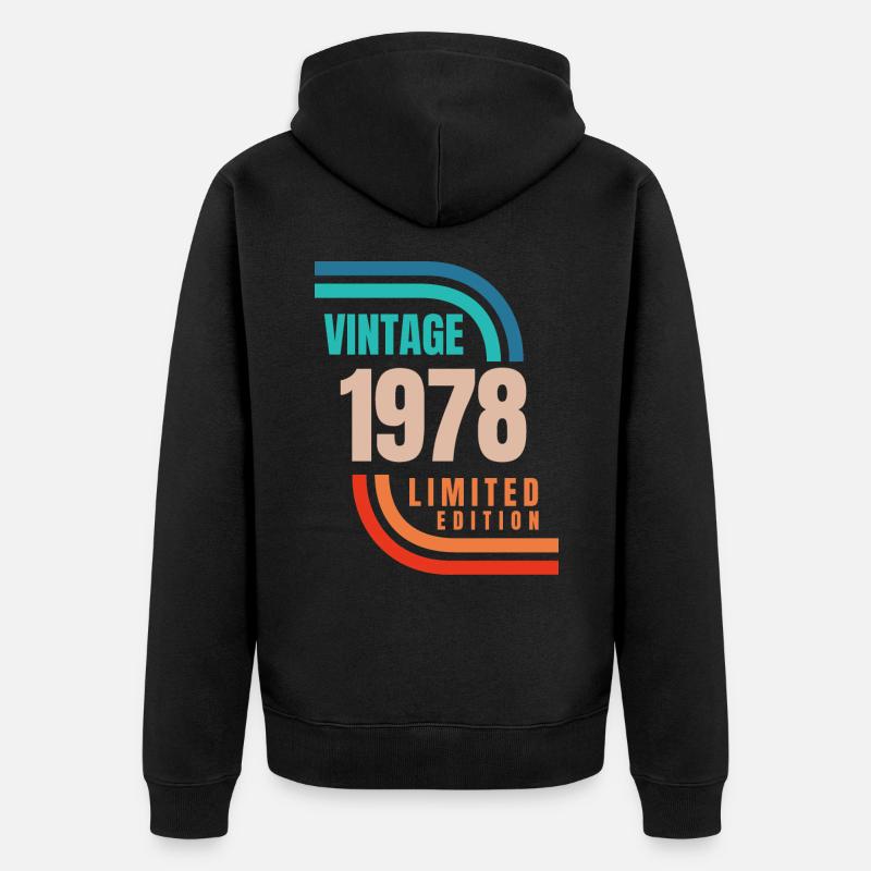 édition limitée millésime 1978 - Veste à capuche bio Premium Unisexe - noir