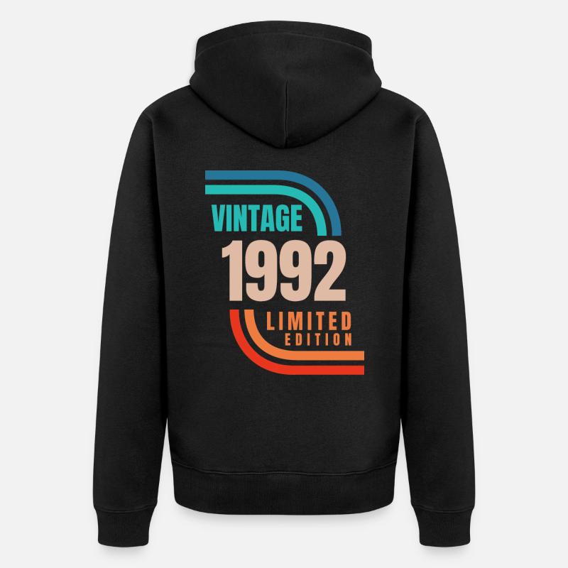 Édition limitée Millésime 1992 - Veste à capuche bio Premium Unisexe - noir