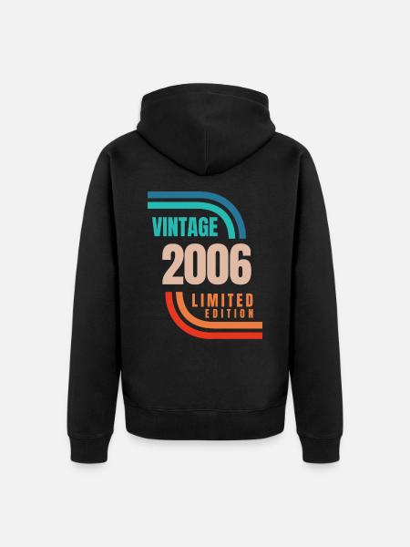 Édition limitée Millésime 2006 - Veste à capuche bio Premium Unisexe - noir