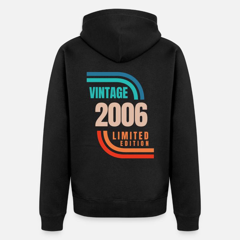 Édition limitée Millésime 2006 - Veste à capuche bio Premium Unisexe - noir