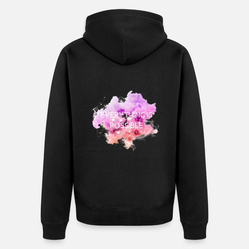 Tout est possible - Veste à capuche bio Premium Unisexe - noir