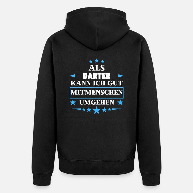 comme des dards. - Veste à capuche bio Premium Unisexe - noir