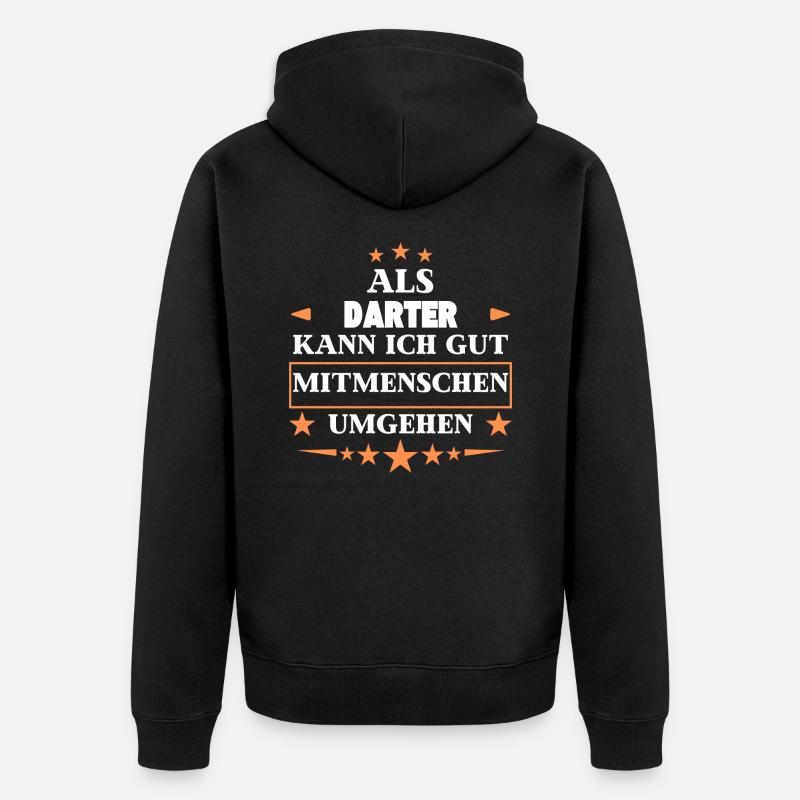 comme des dards. - Veste à capuche bio Premium Unisexe - noir