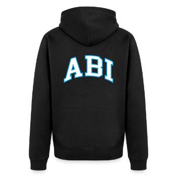 ABI - Veste à capuche bio Premium Unisexe - noir - Dos - Nico (187cm)