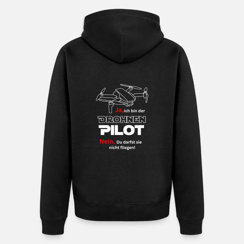 Pilote de drone - Veste à capuche bio Premium Unisexe - noir