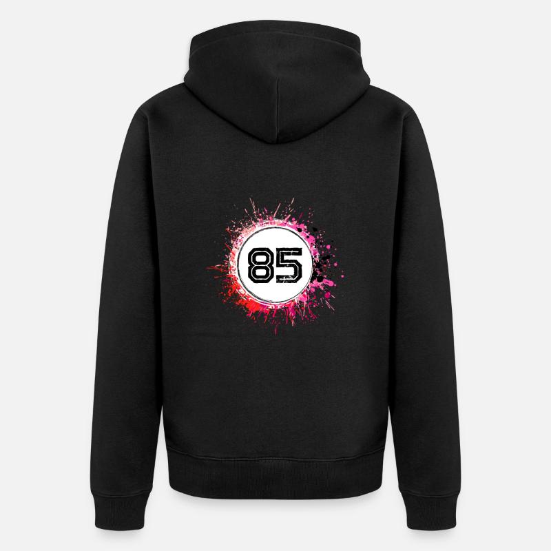 85 Nombre d’objets blob - Veste à capuche bio Premium Unisexe - noir