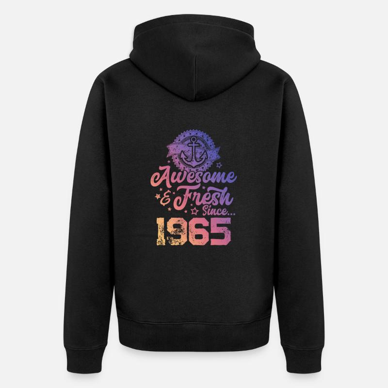 1965 génial frais - Veste à capuche bio Premium Unisexe - noir