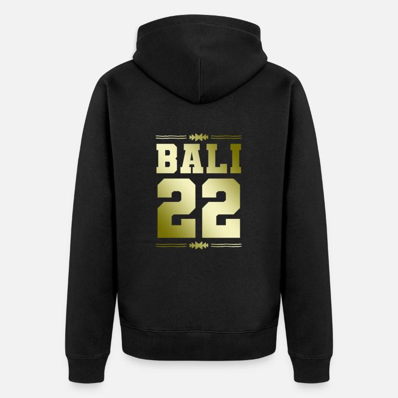 Bali 22 - Veste à capuche bio Premium Unisexe - noir