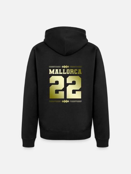 Majorca 22 - Unisex Premium Organic Zip Hoodie - black