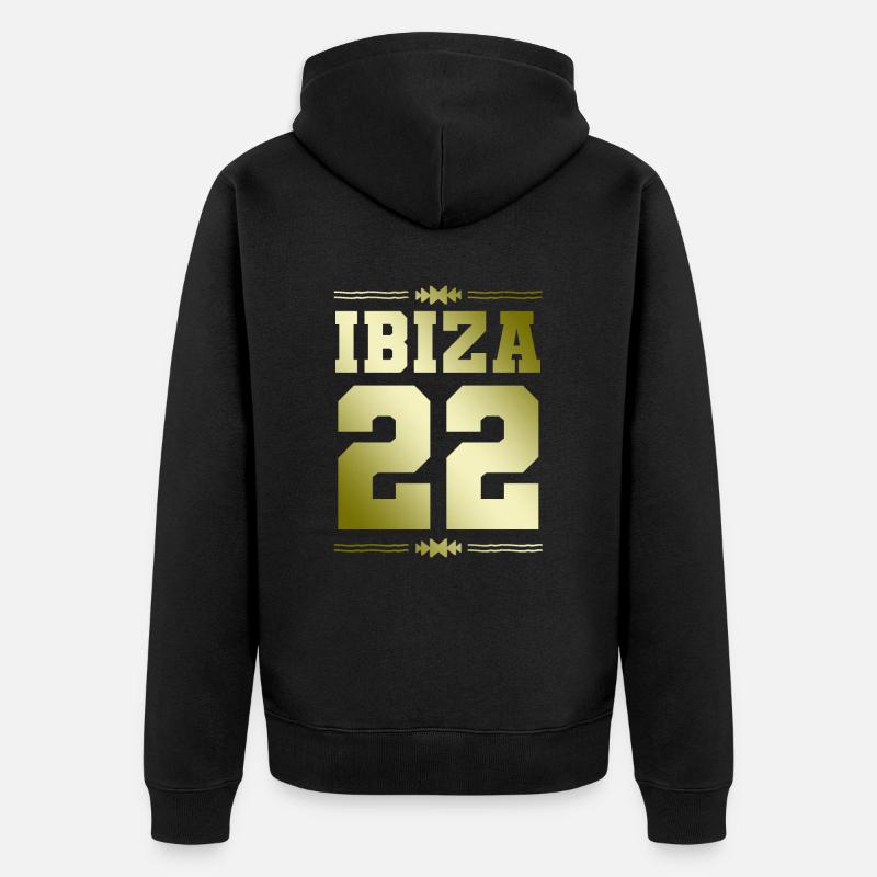 Ibiza 22 - Veste à capuche bio Premium Unisexe - noir