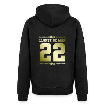 Lloret De Mars 22 - Veste à capuche bio Premium Unisexe - noir - Dos - Nico (187cm)