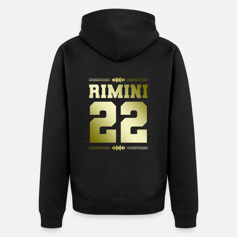 Rimini 22 - Veste à capuche bio Premium Unisexe - noir