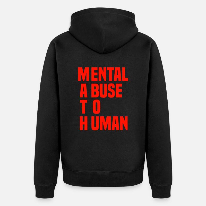 mathematik spruch - Unisex Premium Bio Zip Hoodie - Schwarz