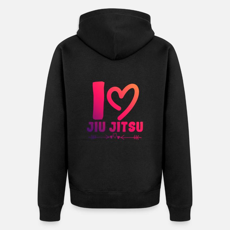 J’adore le Jiu Jitsu - Veste à capuche bio Premium Unisexe - noir