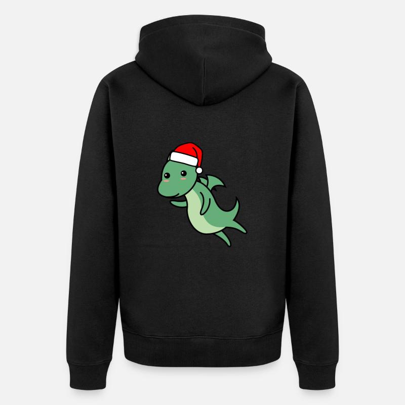 Dragon Comic Noël Noël - Veste à capuche bio Premium Unisexe - noir
