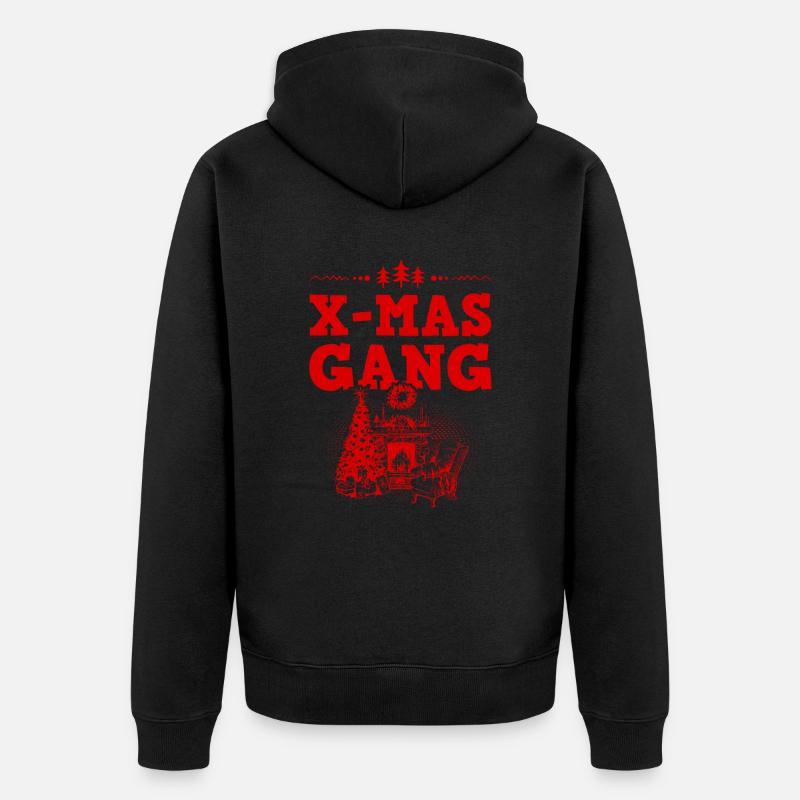 Gang de Noël - Veste à capuche bio Premium Unisexe - noir