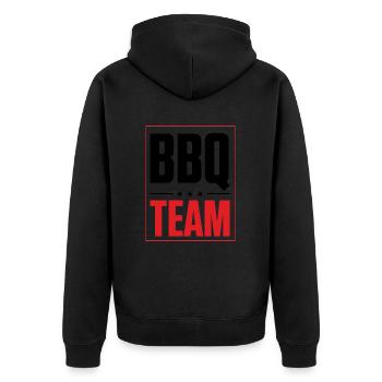 Équipe Bbq - Veste à capuche bio Premium Unisexe - noir - Dos - Nico (187cm)