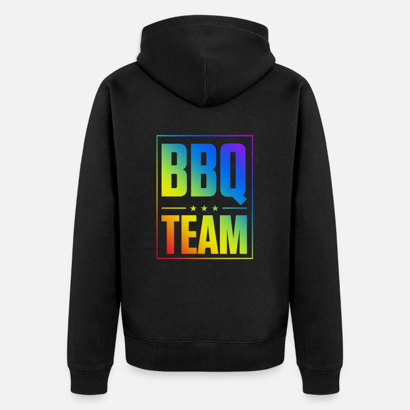 Équipe Bbq - Veste à capuche bio Premium Unisexe - noir