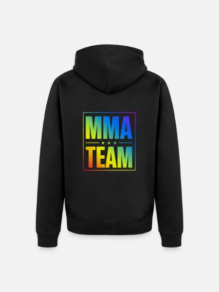 Mma Team - Unisex Premium Bio Zip Hoodie - Schwarz