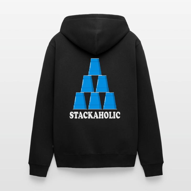 Cup Stacing Stackaholic Sport Stacking Unisex Premium Bio Zip Hoodie